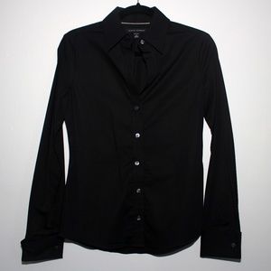 Black Tailored Button Down Shirt